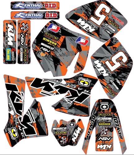 Adesivi ktm sx50 grafica - adesivi,