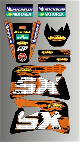 Kit grafica ktm adesivi - ktm, sx