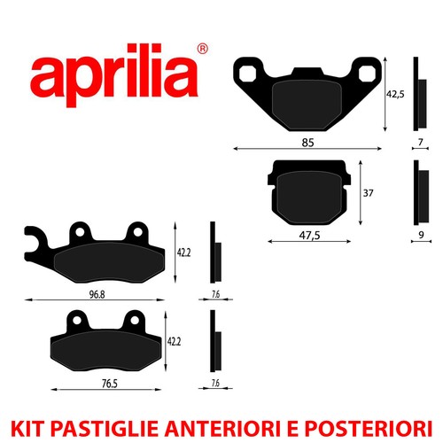 Kit pastiglie freno anteriori